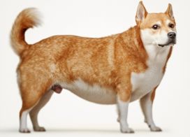 Overweight dog body condition